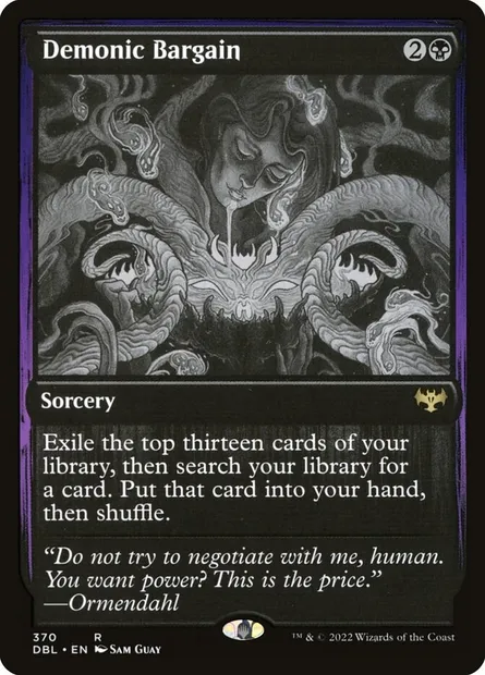 Marché démoniaque, carte Magic DBL 370 — extension Innistrad : Double Programme