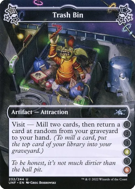 Trash Bin, Magic card UNF 232c — Unfinity set