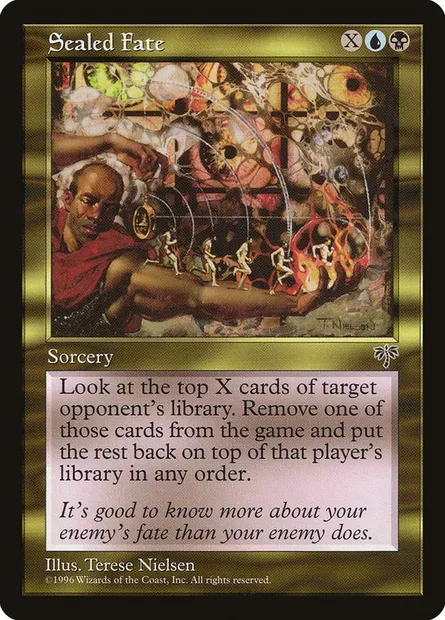 Destin scellé, carte Magic MIR 282 — extension Mirage