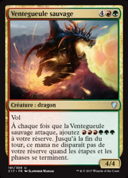 Ventegueule sauvage, carte Magic C17 191 — extension Commander 2017