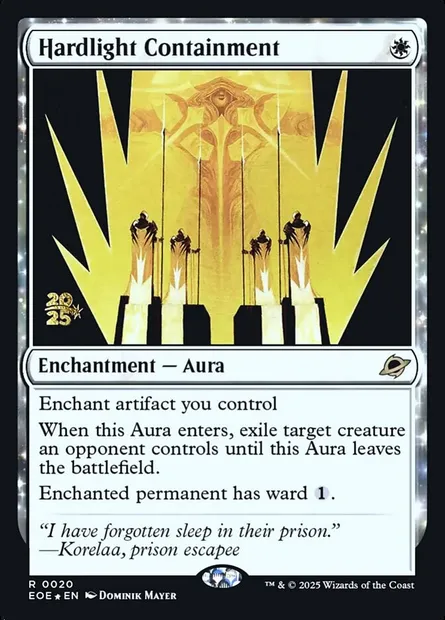 Hardlight Containment, Magic card PEOE 20s — Edge of Eternities Promos set
