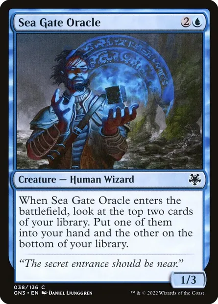 Sea Gate Oracle, Magic card GN3 38 — Game Night: Free-for-All set