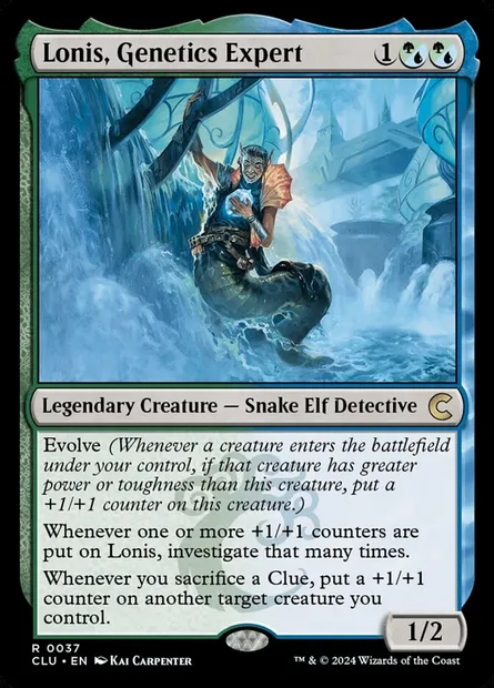 Lonis, Genetics Expert, Magic card CLU 37 — Ravnica: Clue Edition set
