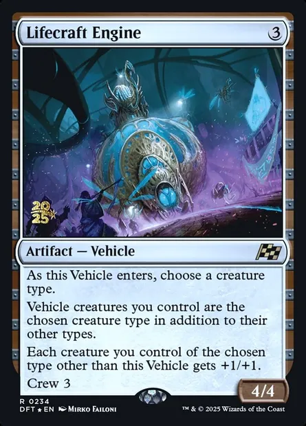 Lifecraft Engine, Magic card PDFT 234s — Aetherdrift Promos set