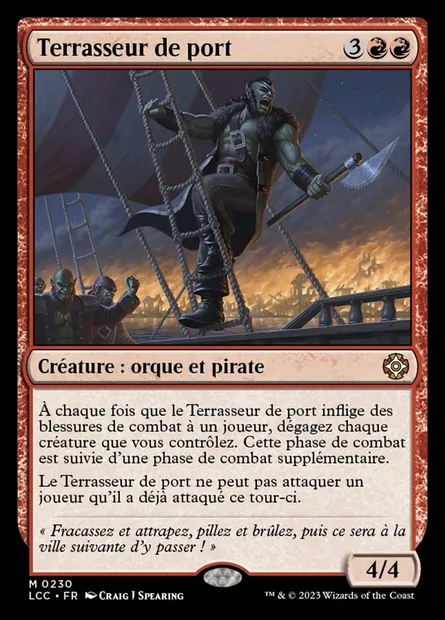 Terrasseur de port, carte Magic LCC 230 — extension The Lost Caverns of Ixalan Commander