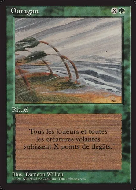 Hurricane, Magic card FBB 202 — Foreign Black Border set