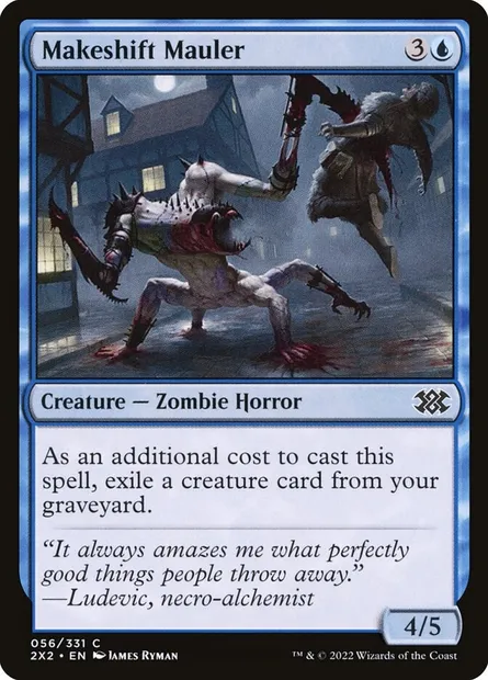 Makeshift Mauler, Magic card 2X2 56 — Double Masters 2022 set