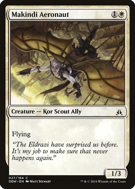 Makindi Aeronaut, Magic card OGW 27 — Oath of the Gatewatch set
