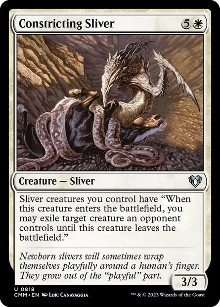 Constricting Sliver, Magic card CMM 818 — Commander Masters set