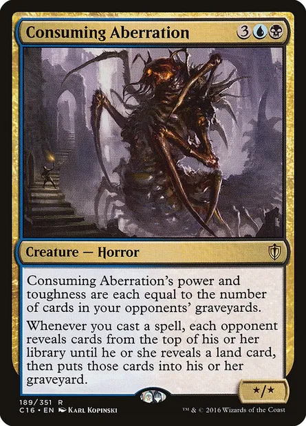 Consuming Aberration, Magic card C16 189 — Commander 2016 set