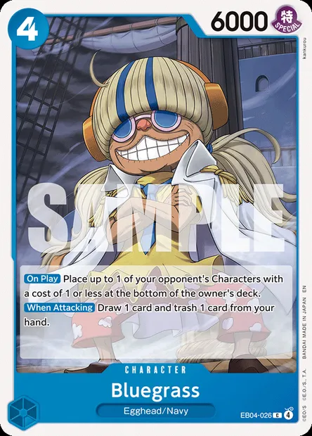 Bluegrass, One Piece card EB04-026 — EGGHEAD CRISIS set