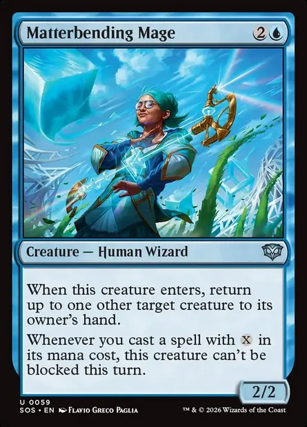 Matterbending Mage, Magic card SOS 59 — Secrets of Strixhaven set