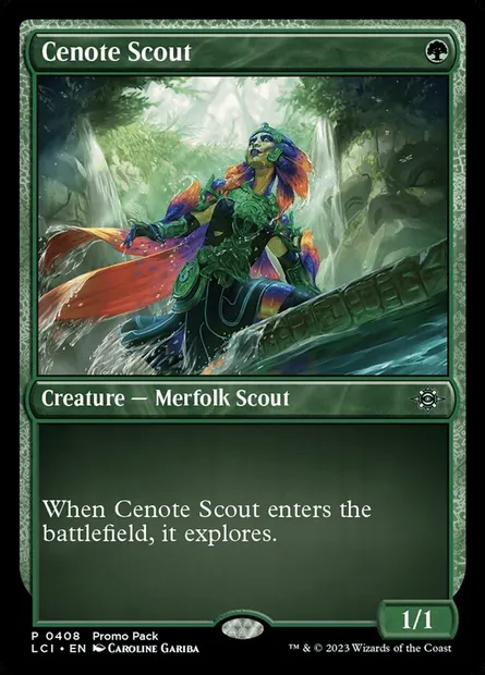 Cenote Scout, Magic card LCI 408 — The Lost Caverns of Ixalan set