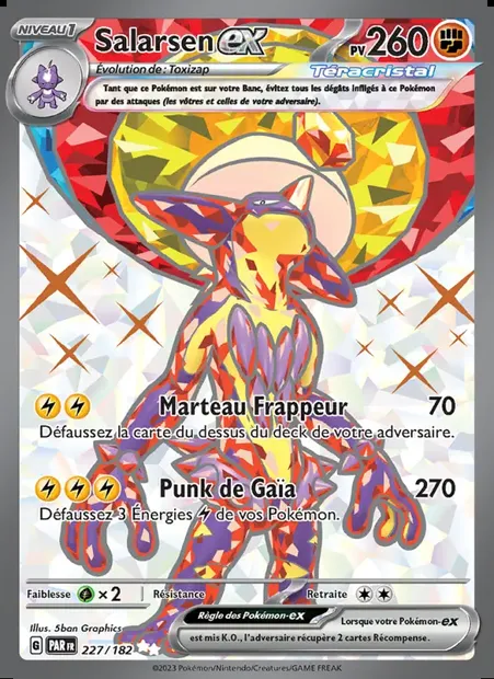 Salarsen-ex, carte Pokémon PAR 227 — extension Faille Paradoxe