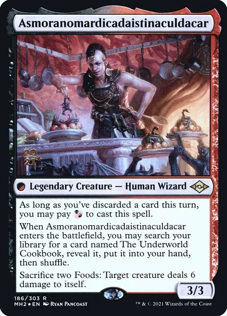 Asmoranomardicadaistinaculdacar, carte Magic PMH2 186s — extension Modern Horizons 2 Promos