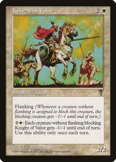 Chevalier vaillant, carte Magic VIS 11 — extension Visions