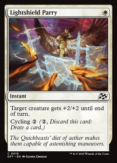 Lightshield Parry, Magic card DFT 19 — Aetherdrift set