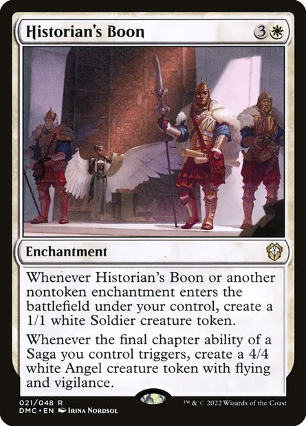 Historian's Boon, Magic card DMC 21 — Dominaria United Commander set