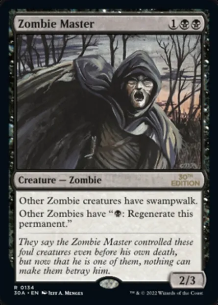Maître des zombies, carte Magic 30A 134 — extension 30th Anniversary Edition