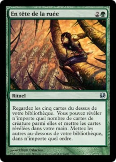 En tête de la ruée, carte Magic DDH 24 — extension Duel Decks: Ajani vs. Nicol Bolas