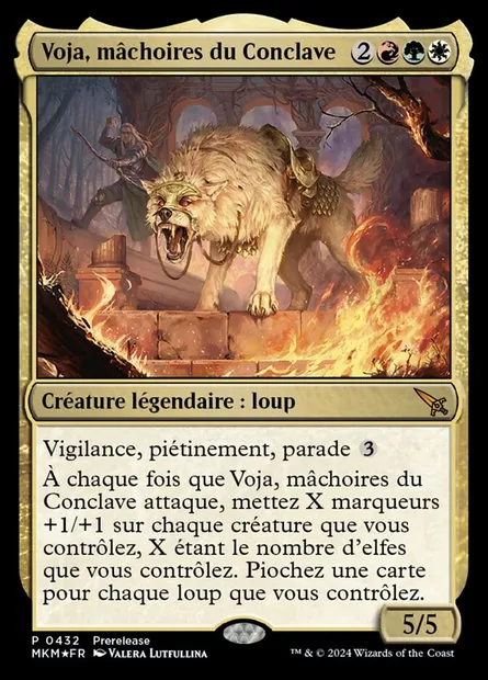 Voja, mâchoires du Conclave, carte Magic MKM 432 — extension Murders at Karlov Manor