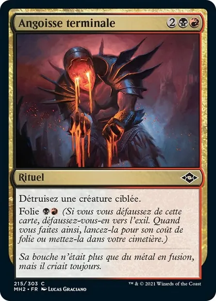 Angoisse terminale, carte Magic MH2 215 — extension Horizons du Modern 2