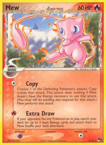 Mew δ, Pokémon card P5 3 — POP Series 5 set