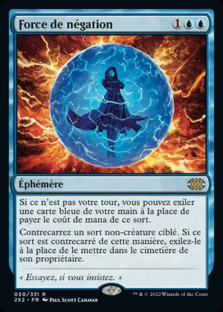 Force de négation, carte Magic 2X2 50 — extension Double Masters 2022