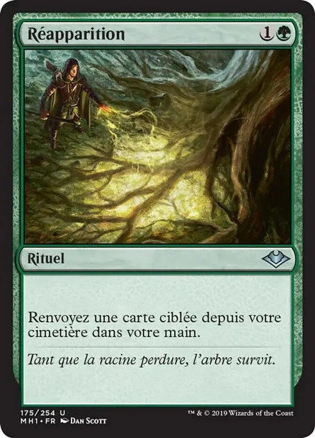 Réapparition, carte Magic MH1 175 — extension Horizons du Modern