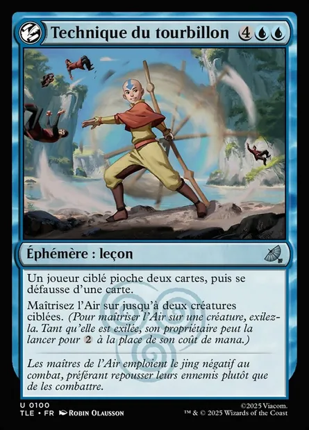 Technique du tourbillon, carte Magic TLE 100 — extension Avatar: The Last Airbender Eternal