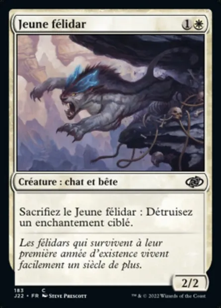Jeune félidar, carte Magic J22 183 — extension Jumpstart 2022