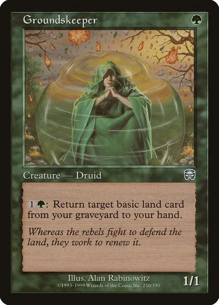 Groundskeeper, Magic card MMQ 250 — Mercadian Masques set