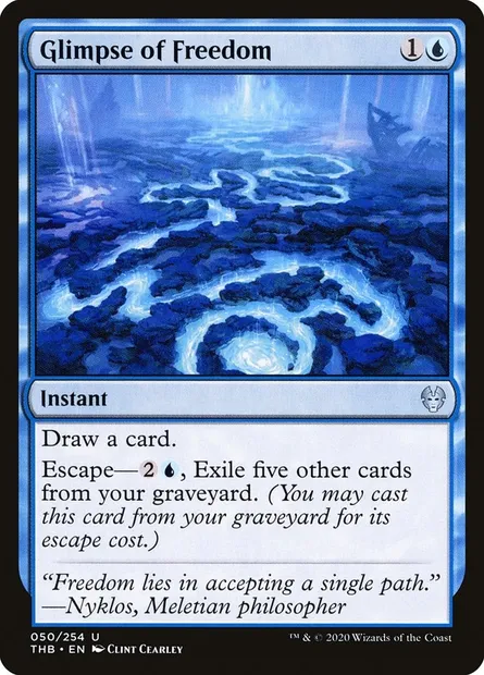 Glimpse of Freedom, Magic card THB 50 — Theros Beyond Death set