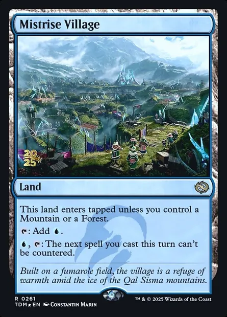 Mistrise Village, Magic card PTDM 261s — Tarkir: Dragonstorm Promos set
