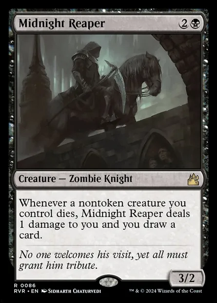 Midnight Reaper, Magic card RVR 86 — Ravnica Remastered set