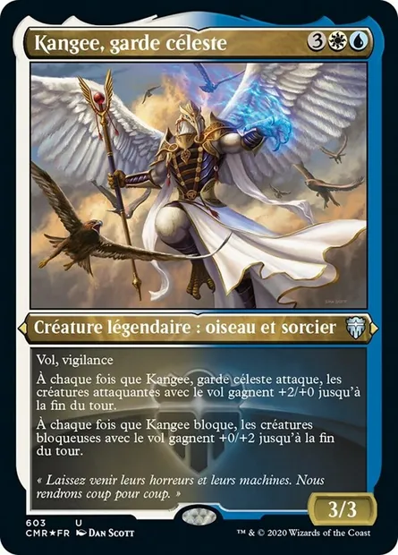 Kangee, garde céleste, carte Magic CMR 603 — extension Commander Legends