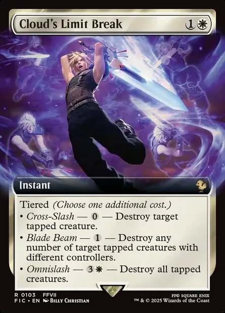 Cloud's Limit Break, Magic card FIC 103 — Final Fantasy Commander set