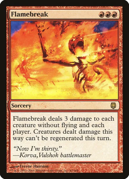 Flamebreak, Magic card DST 61 — Darksteel set