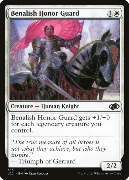 Benalish Honor Guard, Magic card J22 155 — Jumpstart 2022 set