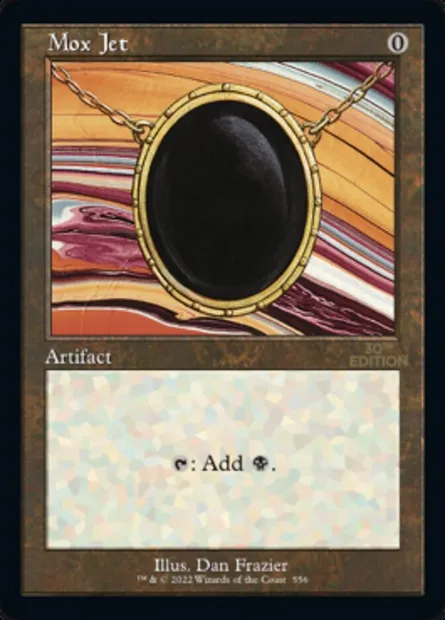 Mox Jet, Magic card 30A 556 — 30th Anniversary Edition set