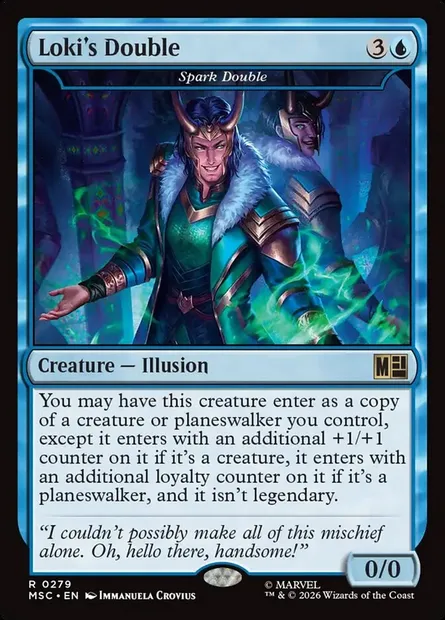 Spark Double, Magic card MSC 279 — Marvel Super Heroes Commander set