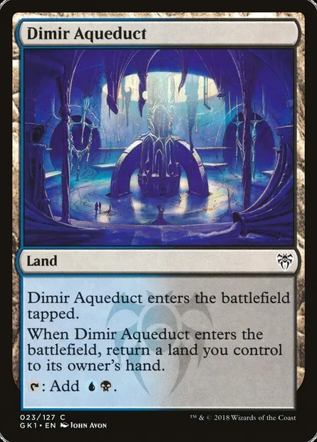 Dimir Aqueduct, Magic card GK1 23 — GRN Guild Kit set