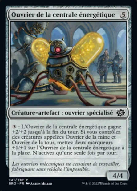 Ouvrier de la centrale énergétique, carte Magic BRO 241 — extension La Guerre Fratricide