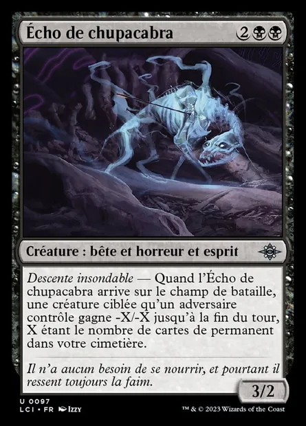 Écho de chupacabra, carte Magic LCI 97 — extension The Lost Caverns of Ixalan
