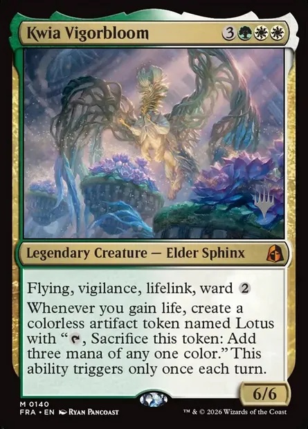 Kwia Vivefleur, carte Magic PFRA 140p — extension Reality Fracture Promos