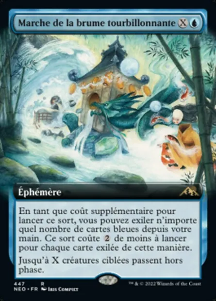 Marche de la brume tourbillonnante, carte Magic NEO 447 — extension Kamigawa: La Dynastie Néon