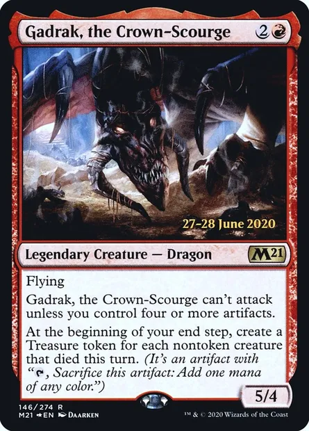 Gadrak, the Crown-Scourge, Magic card PM21 146s — Core Set 2021 Promos set