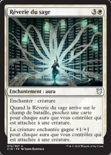 Rêverie du sage, carte Magic C18 72 — extension Commander 2018