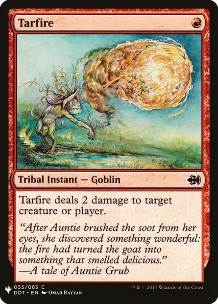 Feu de goudron, carte Magic PLST DDT-55 — extension The List