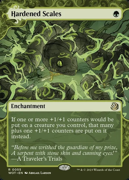 Hardened Scales, Magic card WOT 55 — Wilds of Eldraine: Enchanting Tales set